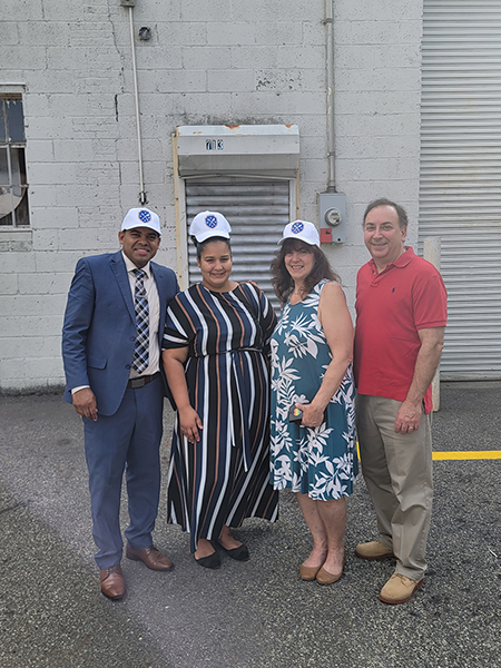 Jimmy & Santy Baez, Food Brigade Union City pantry managers; President Karen DeMarco; Executive Director Carmine DeMarco