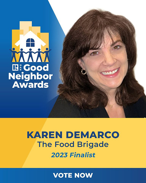 Food Brigade president Karen DeMarco nominated for National Association of Realtors 
