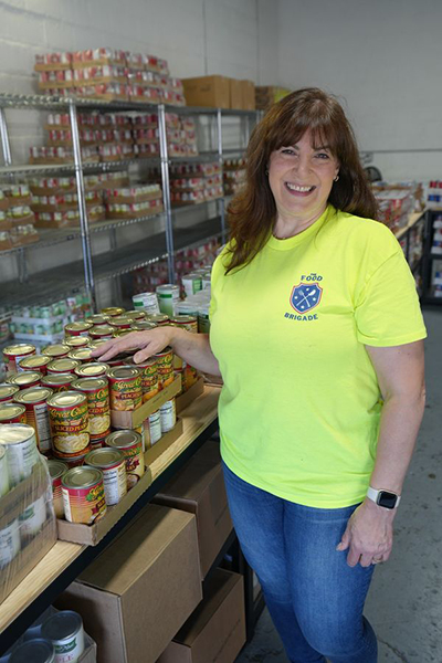 Food Brigade President Karen DeMarco