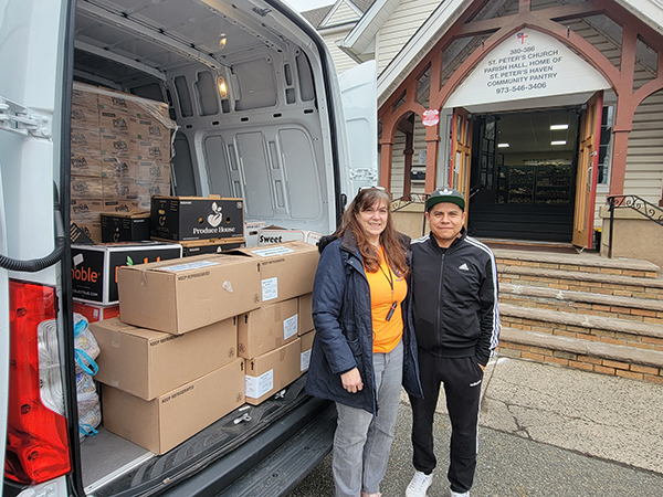 Food Brigade donation of food to St. Peter's Haven in Clifton